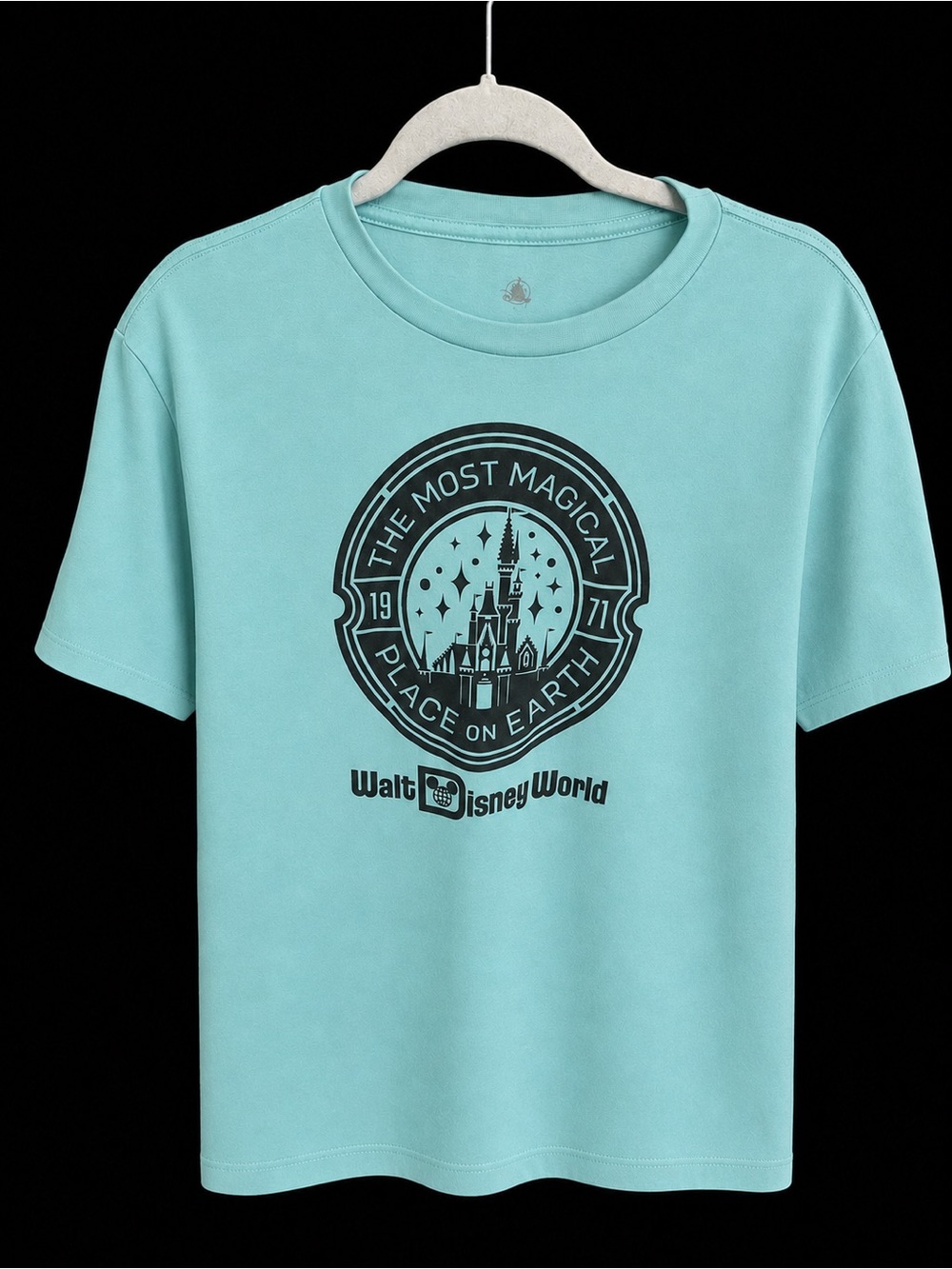 Disney Woman’s 'The Most Magical Place on Earth' Tee - Aqua Size Small  💫🩵💫